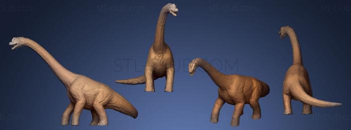 3D модель Брахиозавр (STL)